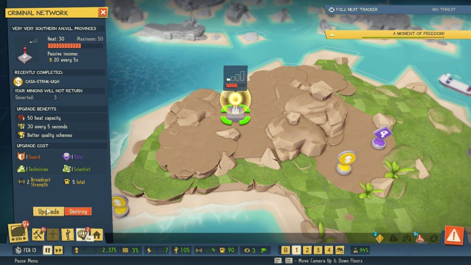 Auf der Weltkarte starten wir Raubzüge und Ablenkungsmanöver. Das wird schnell eintönig.