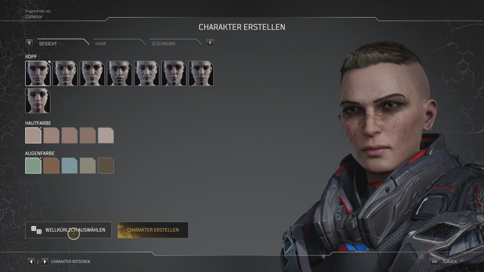 Die Charaktererstellung ist sehr schlicht gehalten, funktioniert aber trotzdem gut genug. Einen Cyberpunk-Editor braucht es da auch nicht.