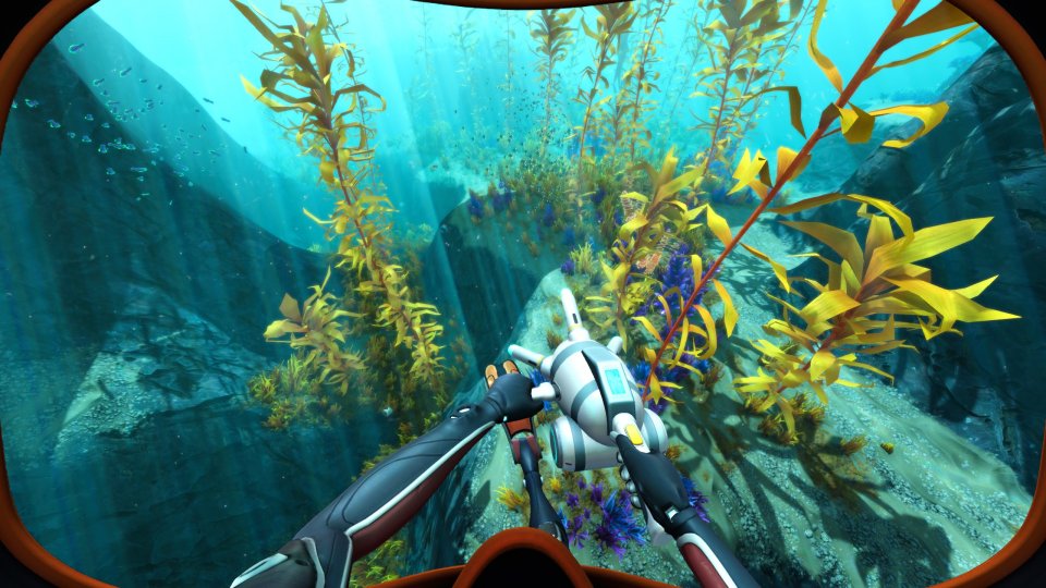 Wer viel Glück und Geschick auf seiner Seite hat, erobert in dem Arctic Kelp Forest gleich zu Beginn genug Tech-Fragmente, um eine Schubkanone zu bauen.