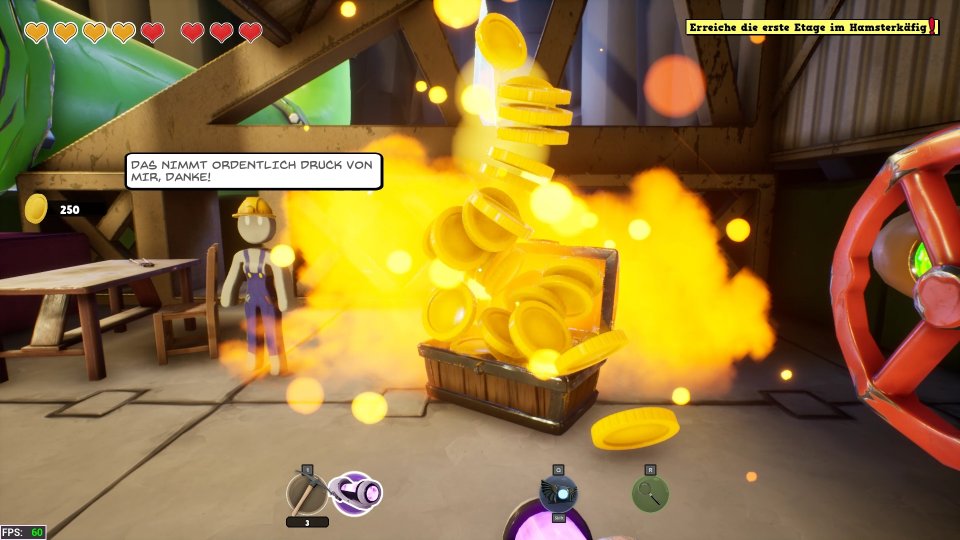 Ein paar wichtige Verbesserungen müssen wir mit Gold kaufen, das wir aber reichlich in den Levels finden.