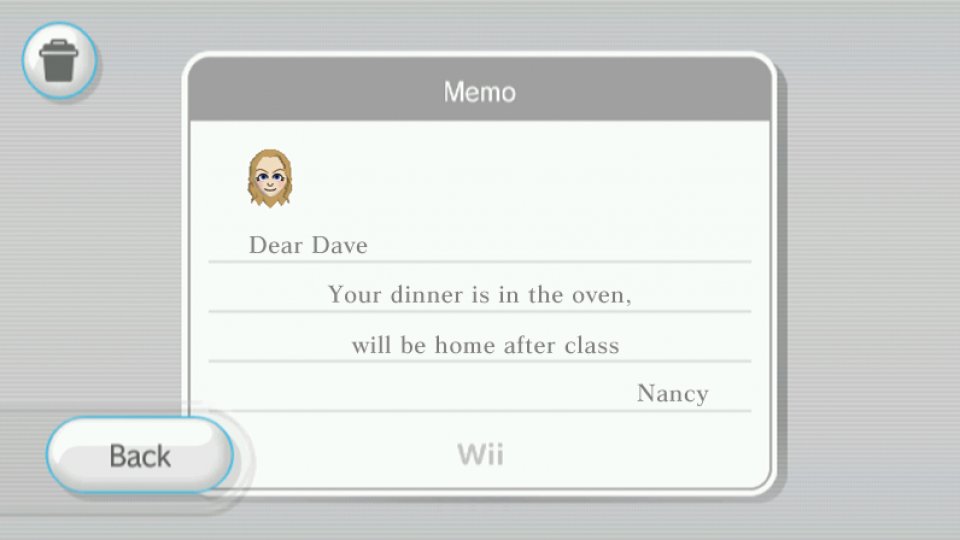 Die Nintendo Wii bot auch einige Funktionen, die womöglich niemand jemals nutzte – wie beispielsweise die Möglichkeit zum Verfassen von Erinnerungsnotizen.