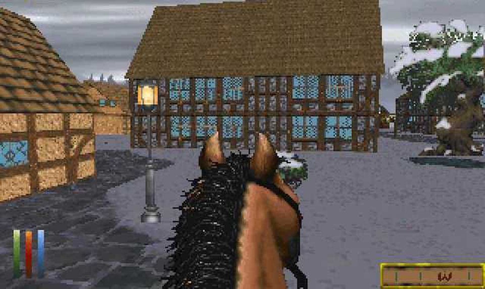Ein Posten als unterstützender Designer für Daggerfall markiert Howards Einstieg ins Elder-Scrolls-Universum. Wer den DOS-Klassiker selbst mal ausprobieren will, findet ihn kostenlos auf der offiziellen Webseite: <a href='elderscrolls.bethesda.net/de/daggerfall'>elderscrolls.bethesda.net/de/daggerfall</a>.
