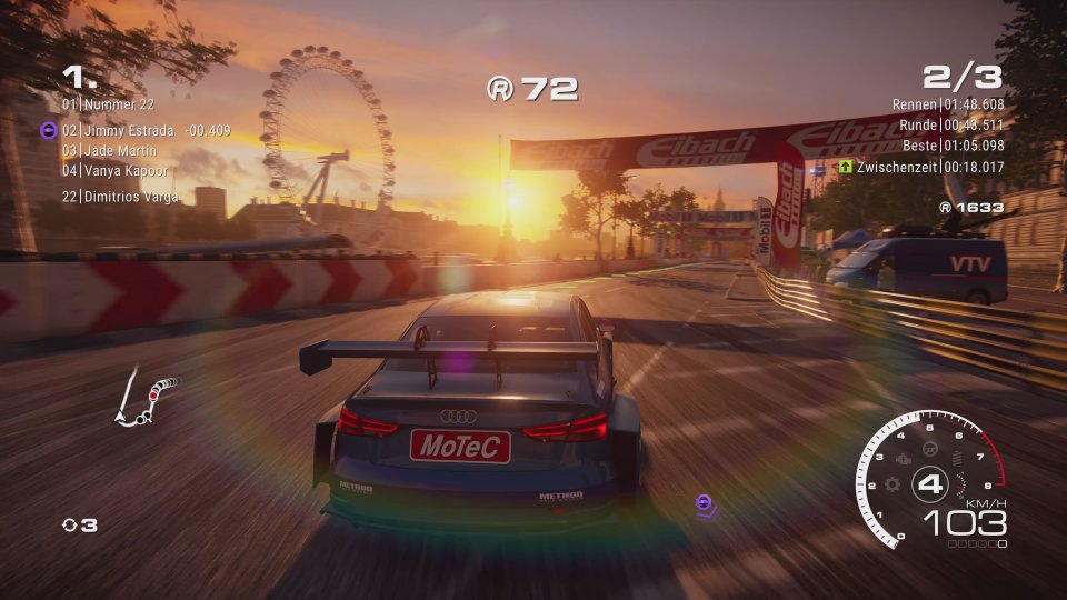 <strong>Neues Licht, alte Schatten: </strong>Zwar macht die nagelneue Belichtungs-Engine von Codemasters eine schicke Figur, doch auch die hilft nicht hinweg über die vielen grafischen Enttäuschungen - besonders auf der PS4 und Xbox One.