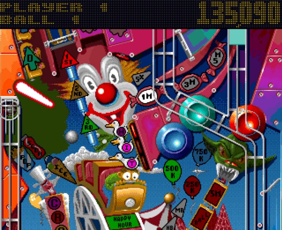 Platz 10: Heiter und bunt: Pinball Fantasies stach dank der optisch liebevollen Gestaltung der Flippertische hervor und spielte sich erstklassig.
