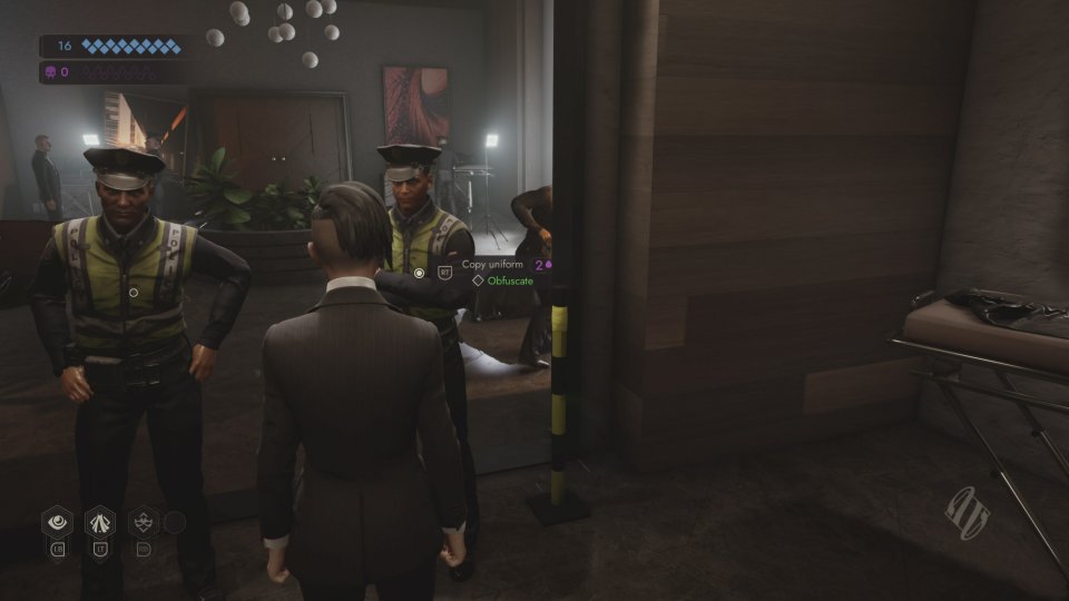 Jede Figur verfügt über ganz spezielle Disziplinen. Leysha kann Aussehen und Kleidung von NPCs kopieren, um Gebiete zu infiltrieren.
