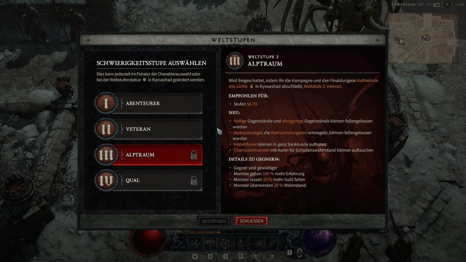 Um die dritte Weltstufe zu betreten, müsst ihr zunächst einen Finaldungeon meistern.