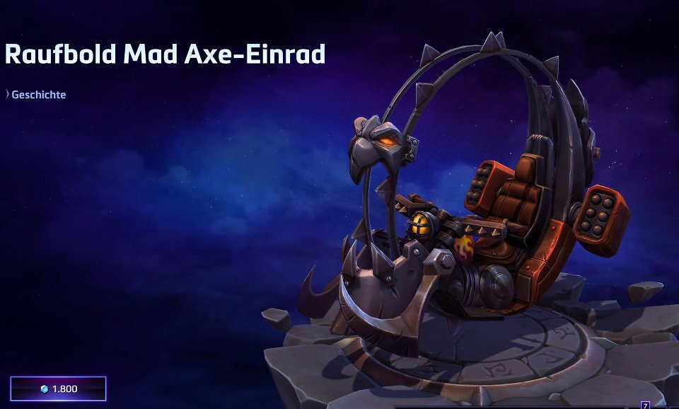 Das neue Raufbold Mad Axe-Einrad in Heroes of the Storm