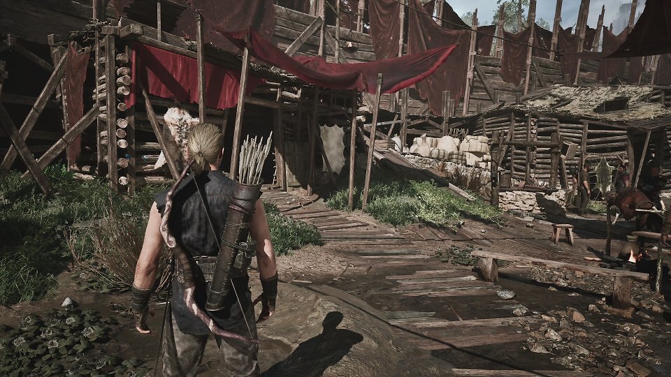 Eure Hütte im Alten Lager liegt direkt gegenüber der Arena.