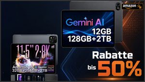 Nur 89,99€ - solange Vorrat reicht: Tablet mit 50% Rabatt bei Amazon - vier Jahre Garantie